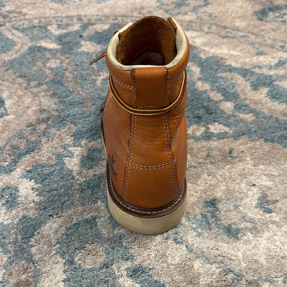 Thorogood Men's Tan Leather Work Boots 9.5D - Picture 3 of 10